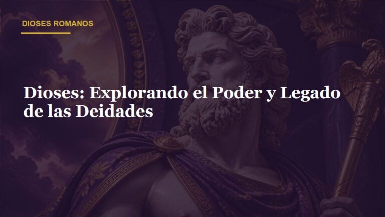 Dioses: Explorando el Poder y Legado de las Deidades