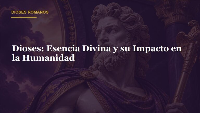 Dioses: Esencia Divina y su Impacto en la Humanidad